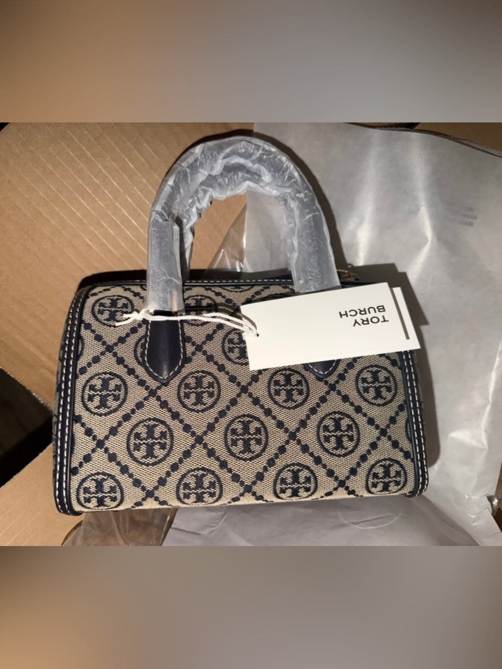 T MONOGRAM PETITE BARREL BAG